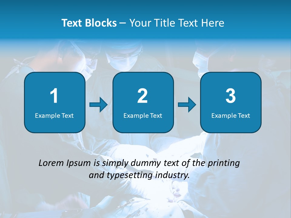 Blue Surgery Medical PowerPoint Template