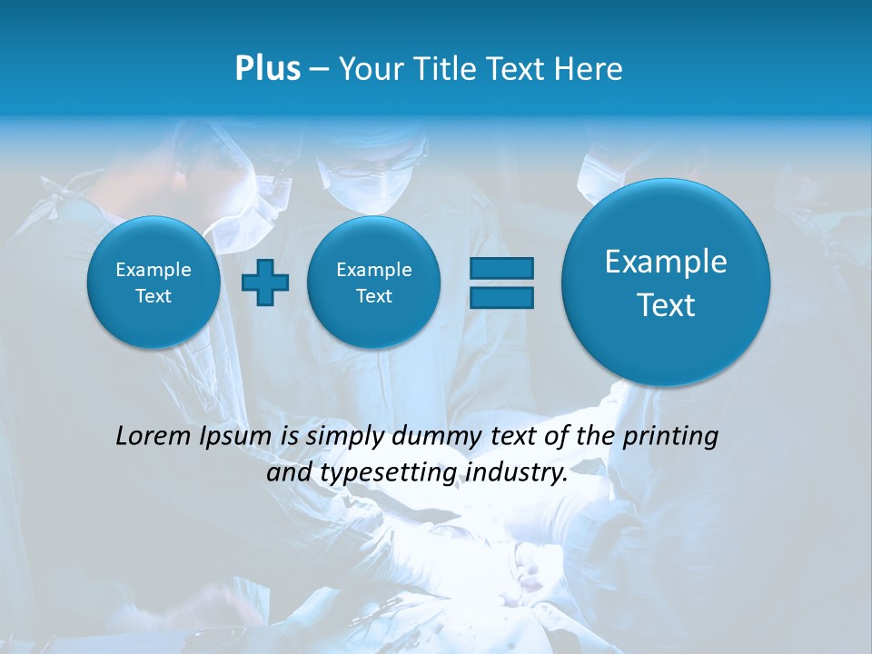 Blue Surgery Medical PowerPoint Template