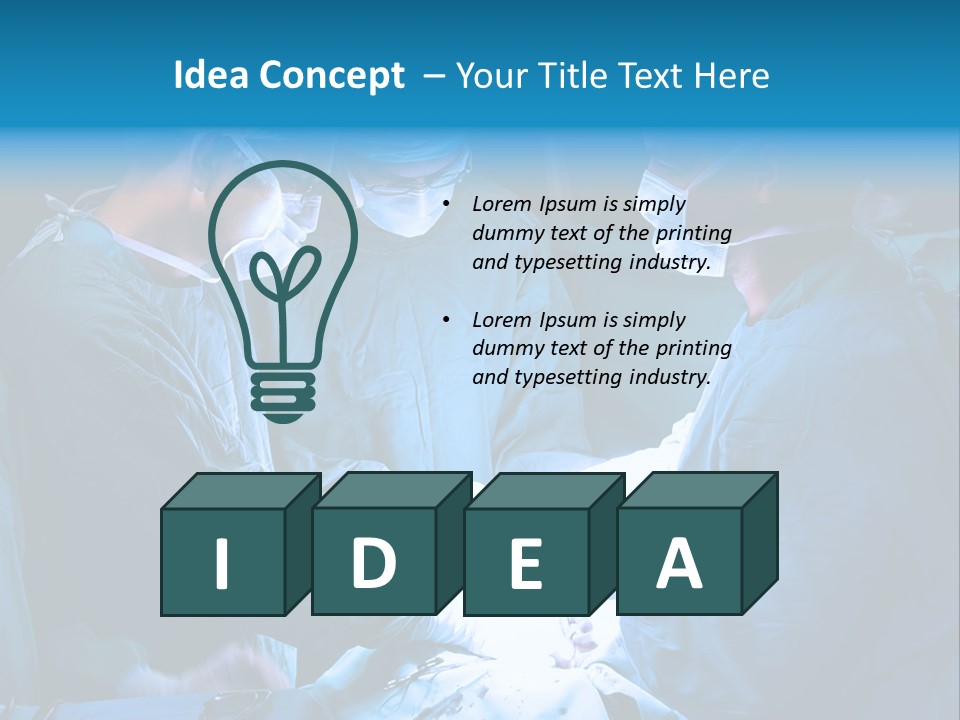 Blue Surgery Medical PowerPoint Template