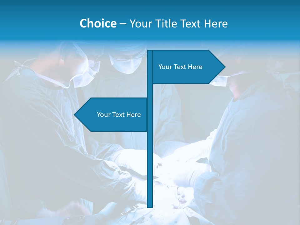 Blue Surgery Medical PowerPoint Template