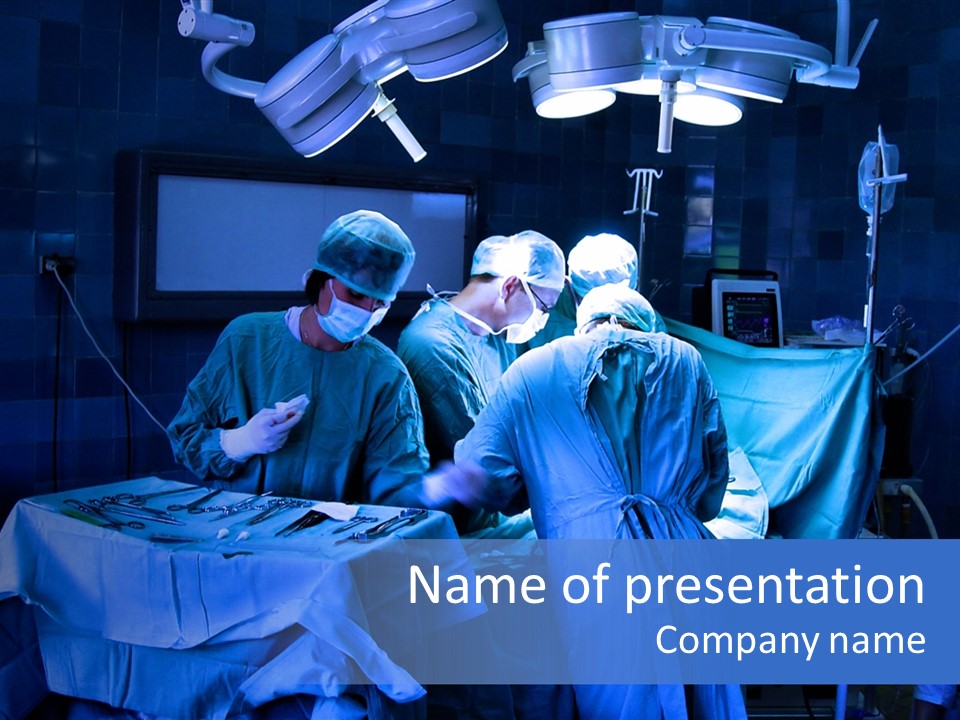 Care Pain Surgeon PowerPoint Template