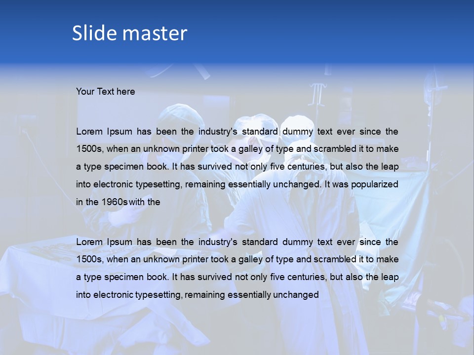 Care Pain Surgeon PowerPoint Template