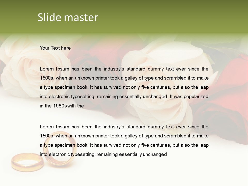 Elegance Beautiful Marriage PowerPoint Template