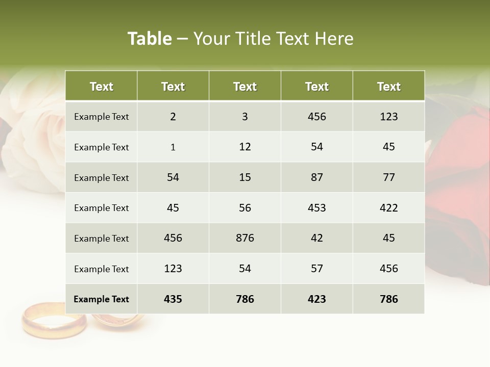 Elegance Beautiful Marriage PowerPoint Template