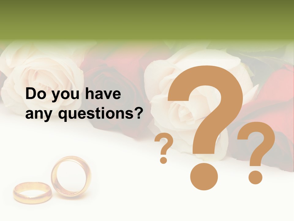 Elegance Beautiful Marriage PowerPoint Template