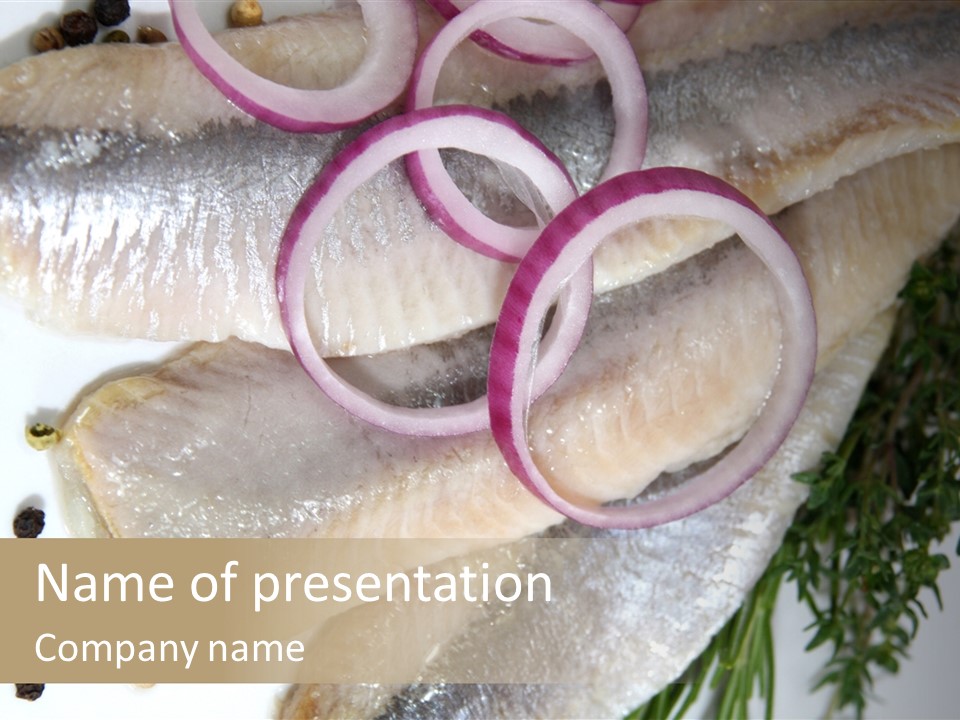 Fillet Food Fish PowerPoint Template