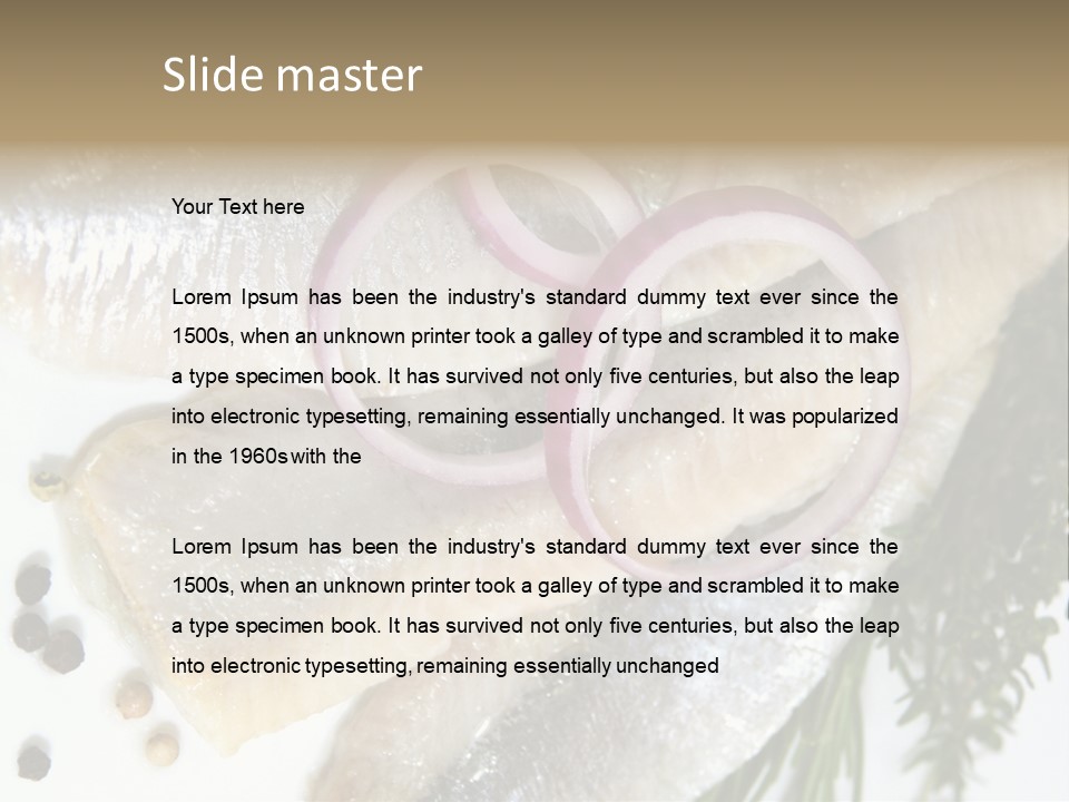 Fillet Food Fish PowerPoint Template