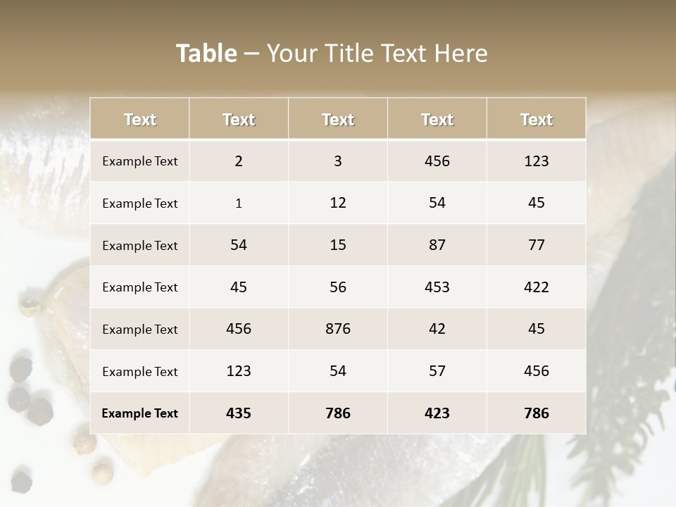 Fillet Food Fish PowerPoint Template