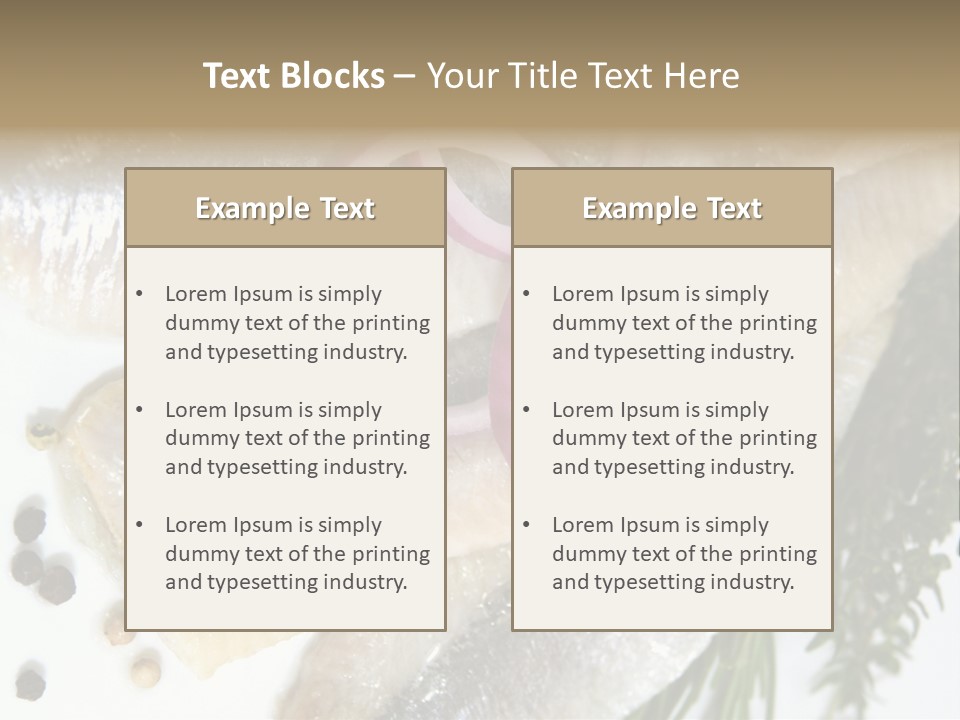 Fillet Food Fish PowerPoint Template