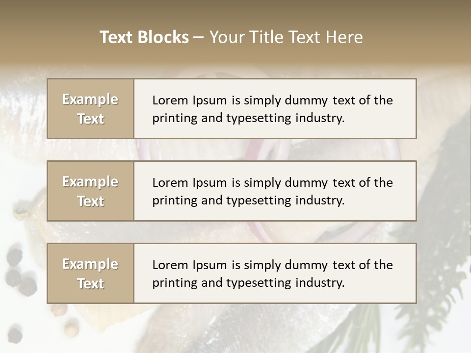 Fillet Food Fish PowerPoint Template