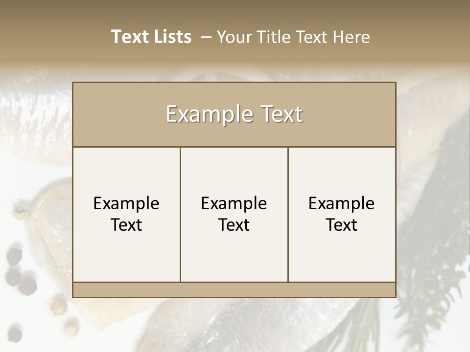 Fillet Food Fish PowerPoint Template