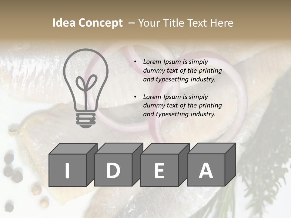 Fillet Food Fish PowerPoint Template