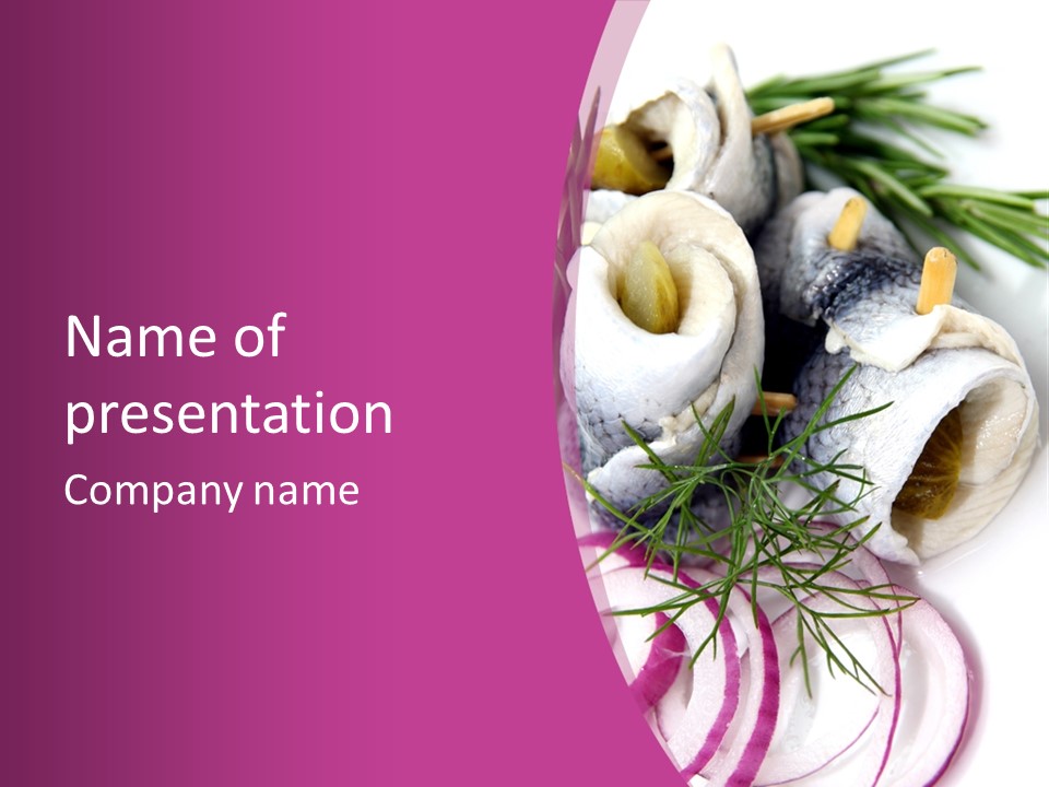 Sea Herring Fish PowerPoint Template