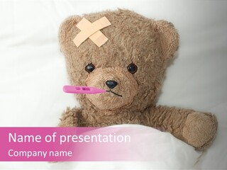 White Paediatrician Wounded PowerPoint Template