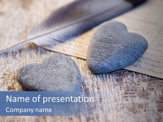 Postcard Symbol Stone PowerPoint Template