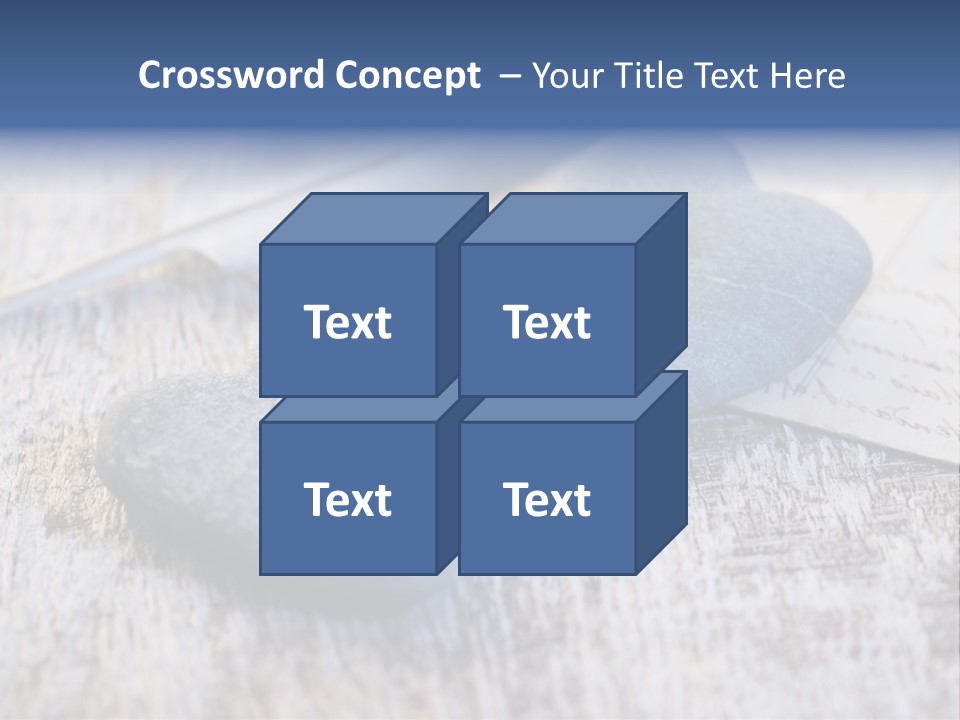 Postcard Symbol Stone PowerPoint Template