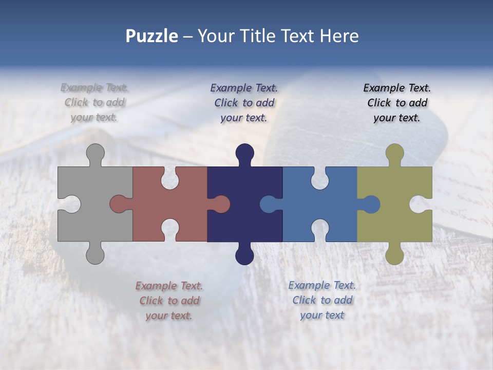 Postcard Symbol Stone PowerPoint Template