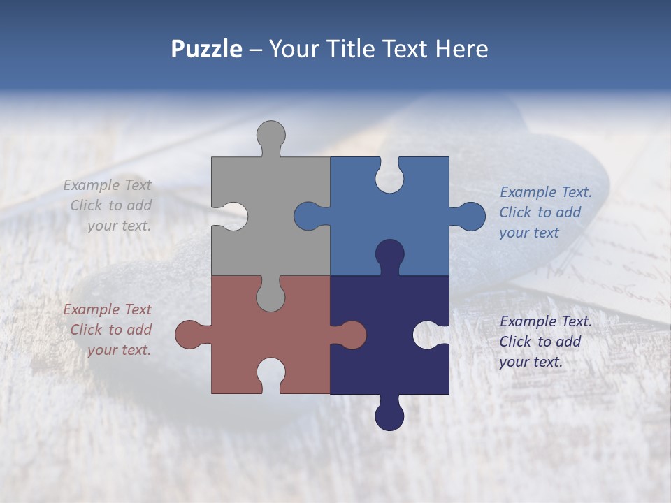 Postcard Symbol Stone PowerPoint Template