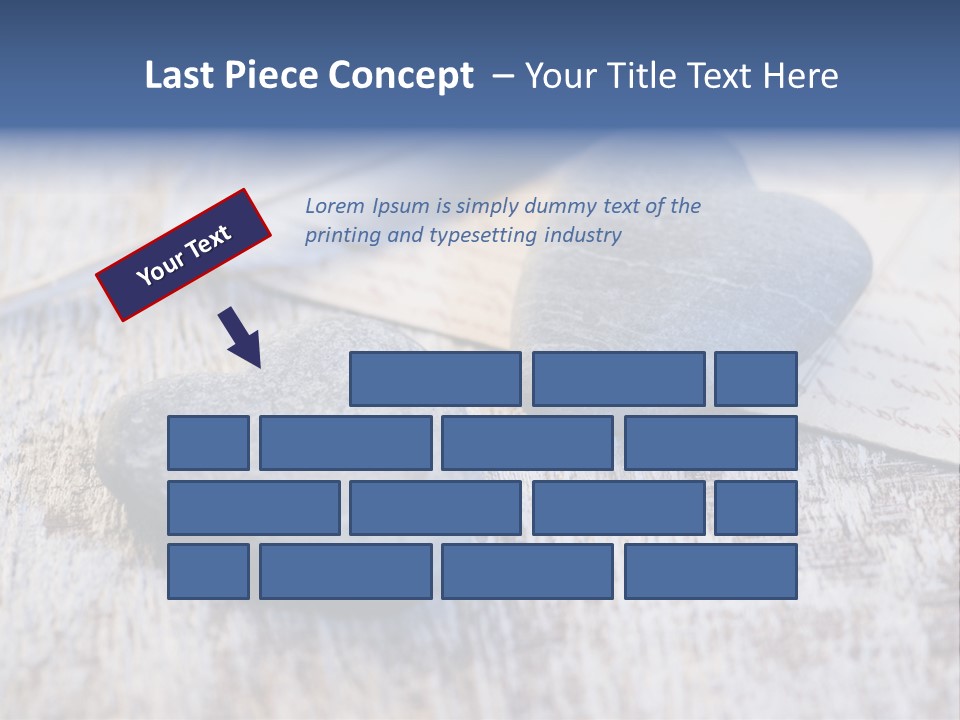 Postcard Symbol Stone PowerPoint Template