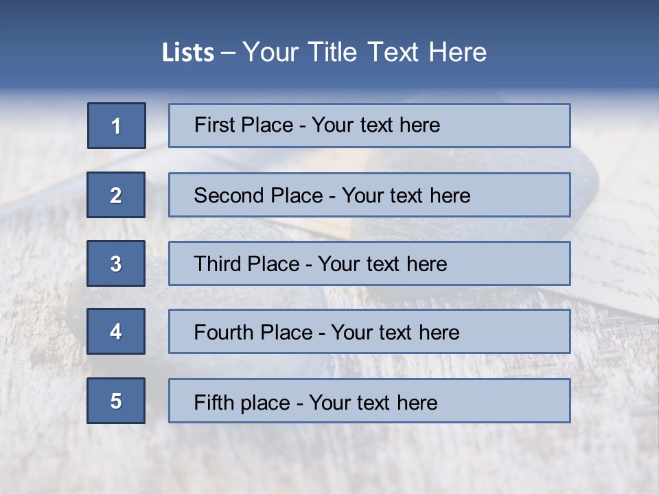 Postcard Symbol Stone PowerPoint Template