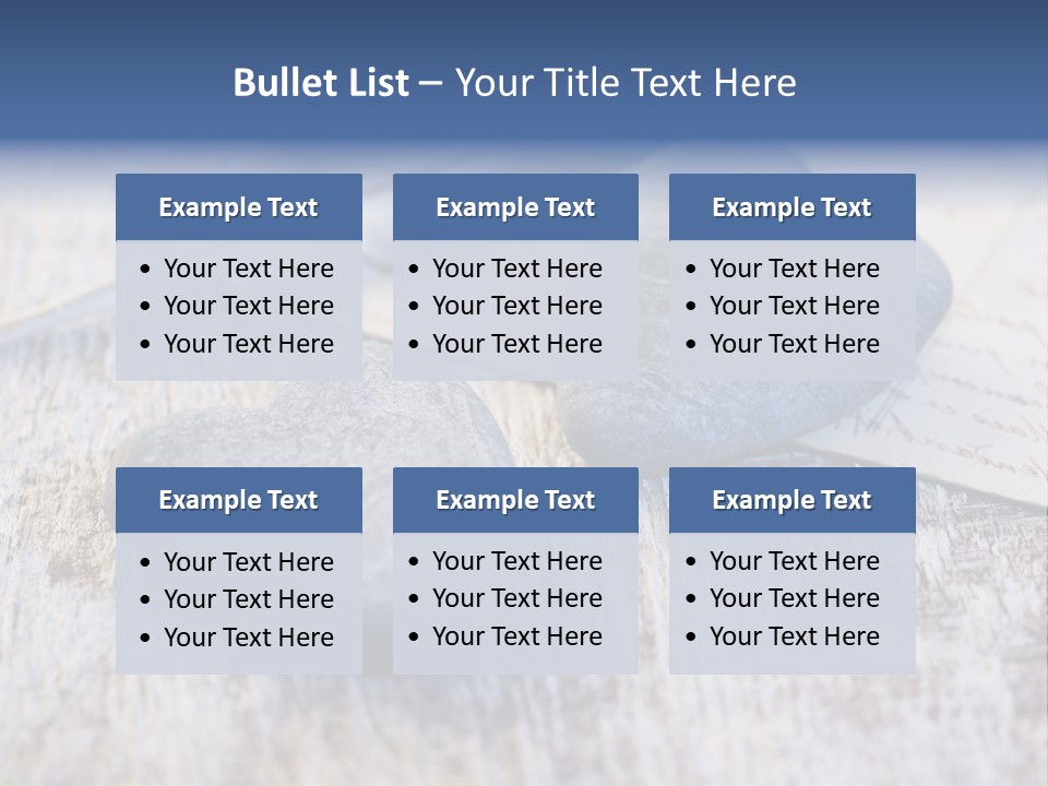 Postcard Symbol Stone PowerPoint Template