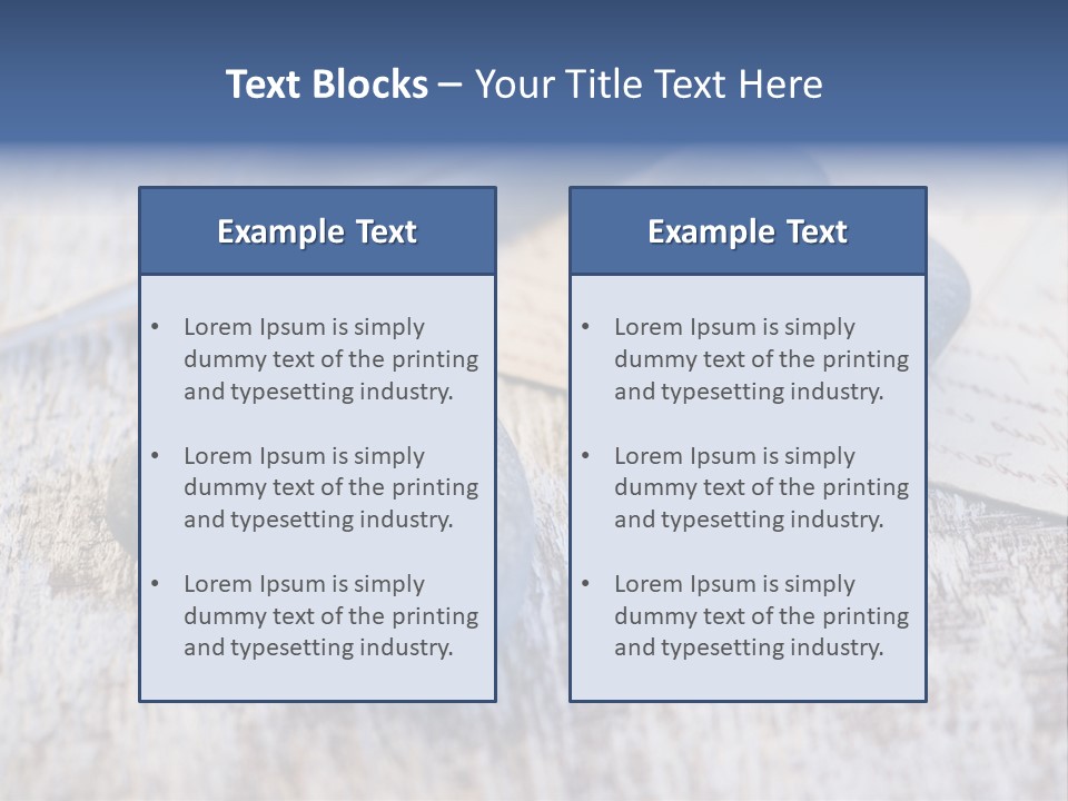 Postcard Symbol Stone PowerPoint Template