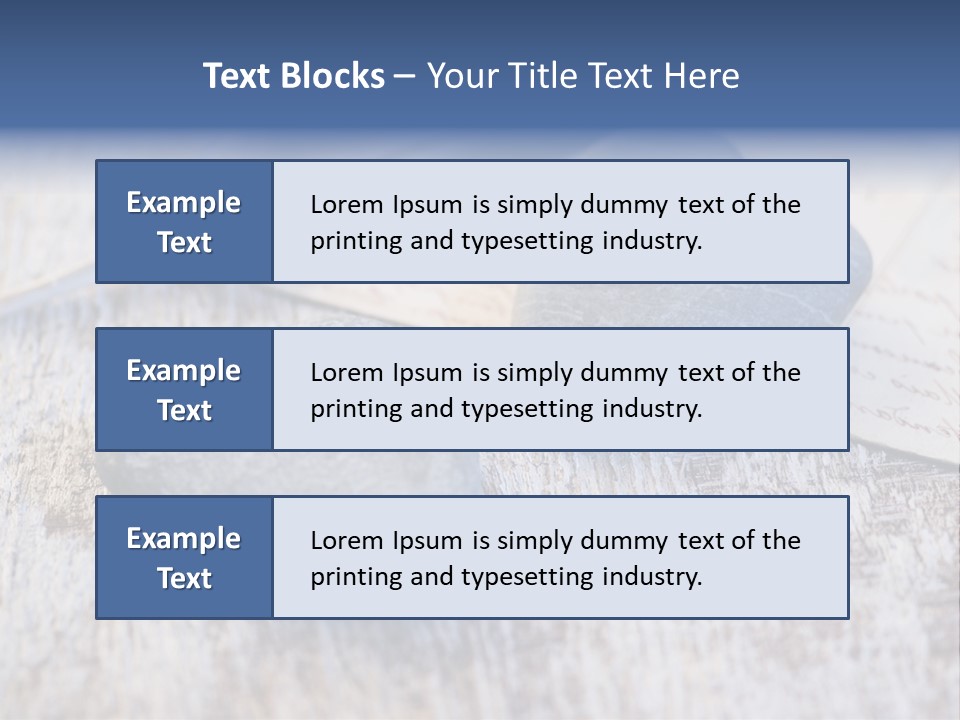 Postcard Symbol Stone PowerPoint Template