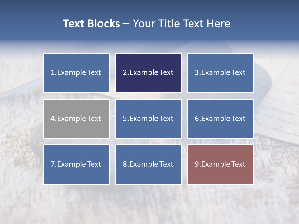 Postcard Symbol Stone PowerPoint Template