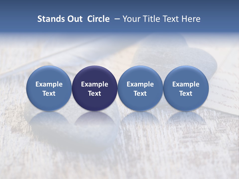 Postcard Symbol Stone PowerPoint Template