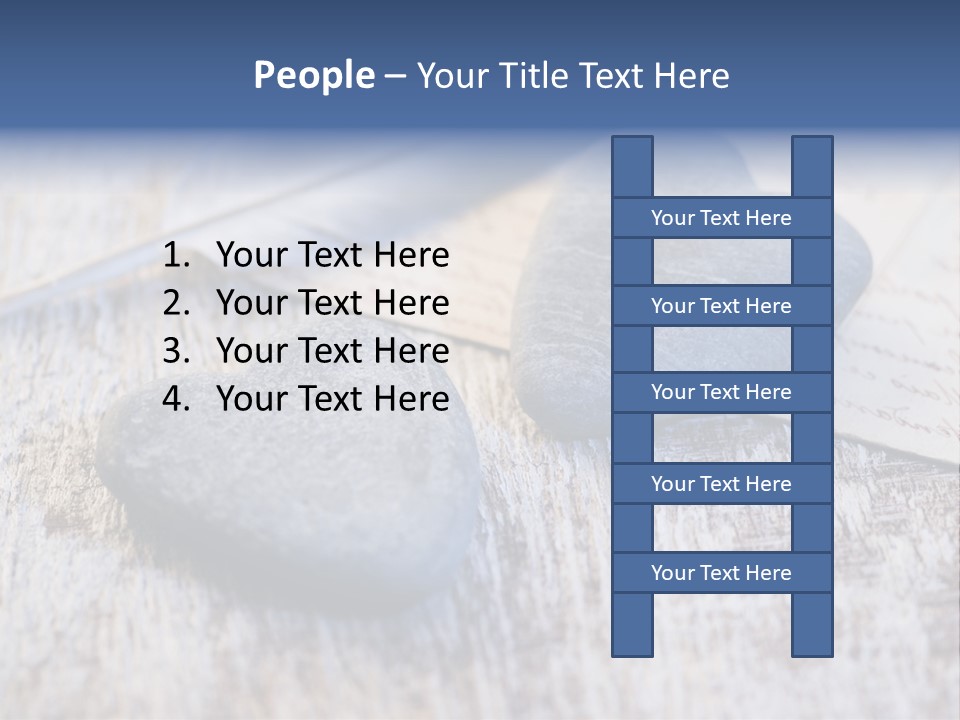 Postcard Symbol Stone PowerPoint Template