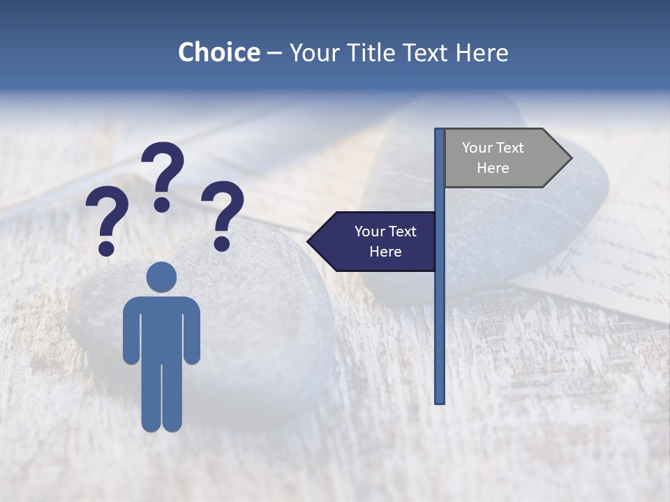 Postcard Symbol Stone PowerPoint Template