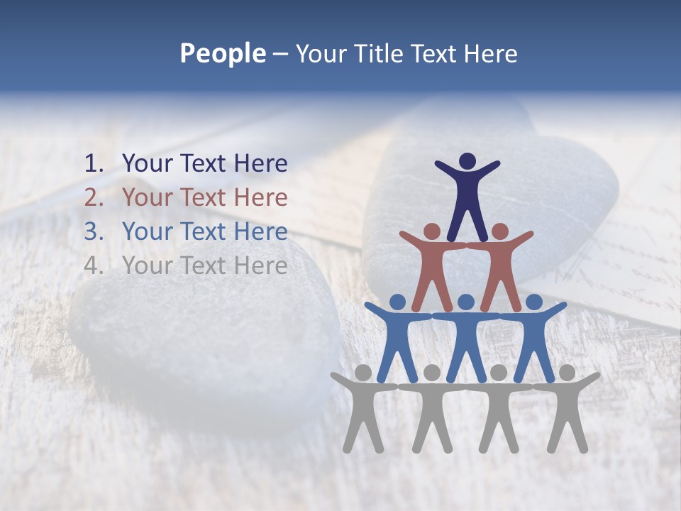 Postcard Symbol Stone PowerPoint Template