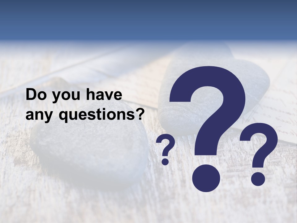 Postcard Symbol Stone PowerPoint Template