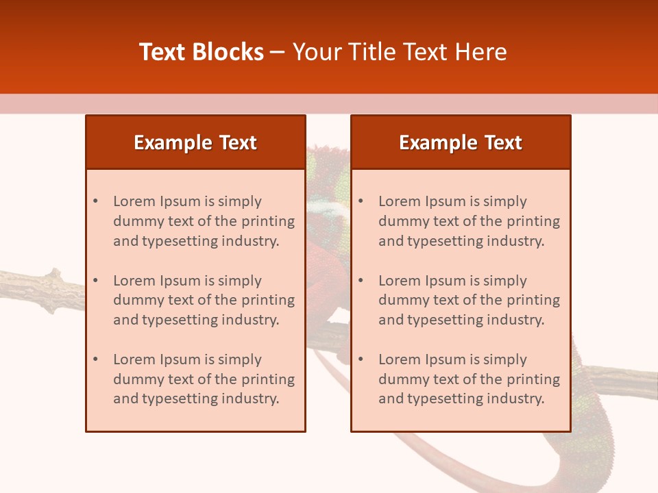 Dragoon Animal Camuelueontidues PowerPoint Template