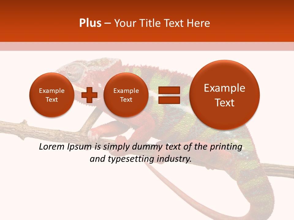 Dragoon Animal Camuelueontidues PowerPoint Template