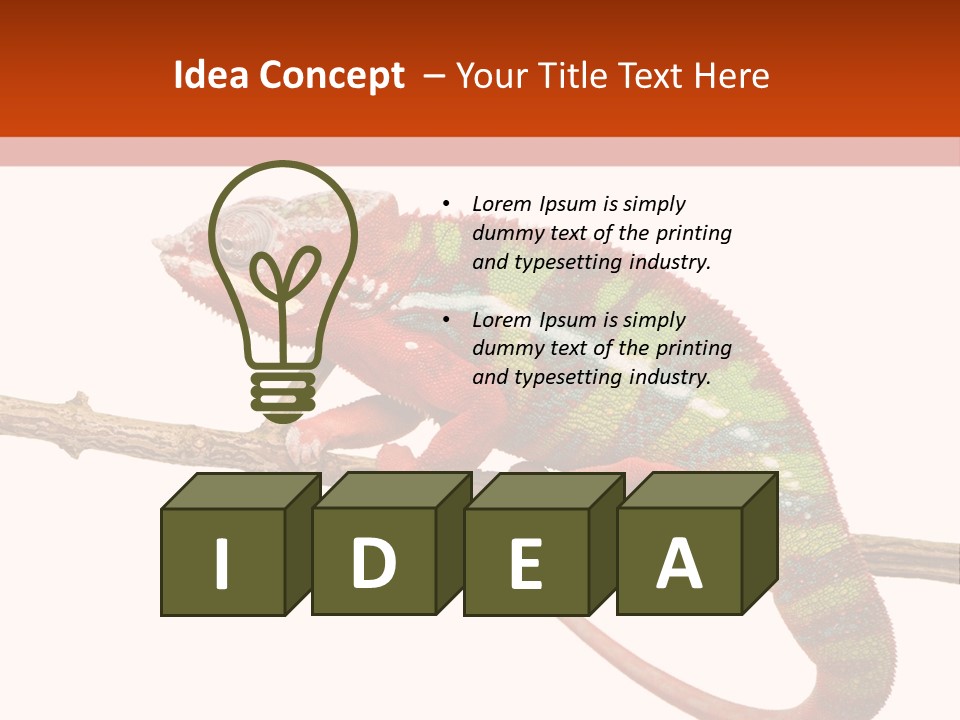 Dragoon Animal Camuelueontidues PowerPoint Template