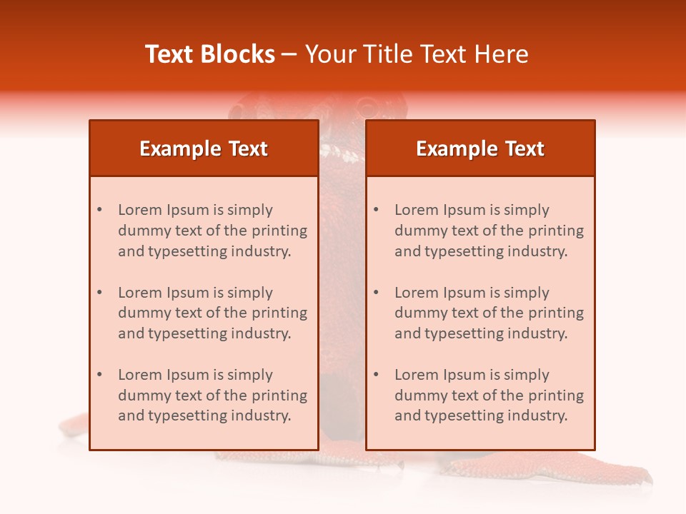 Endangered Chameleon Furcifer Pardalis Gazing PowerPoint Template