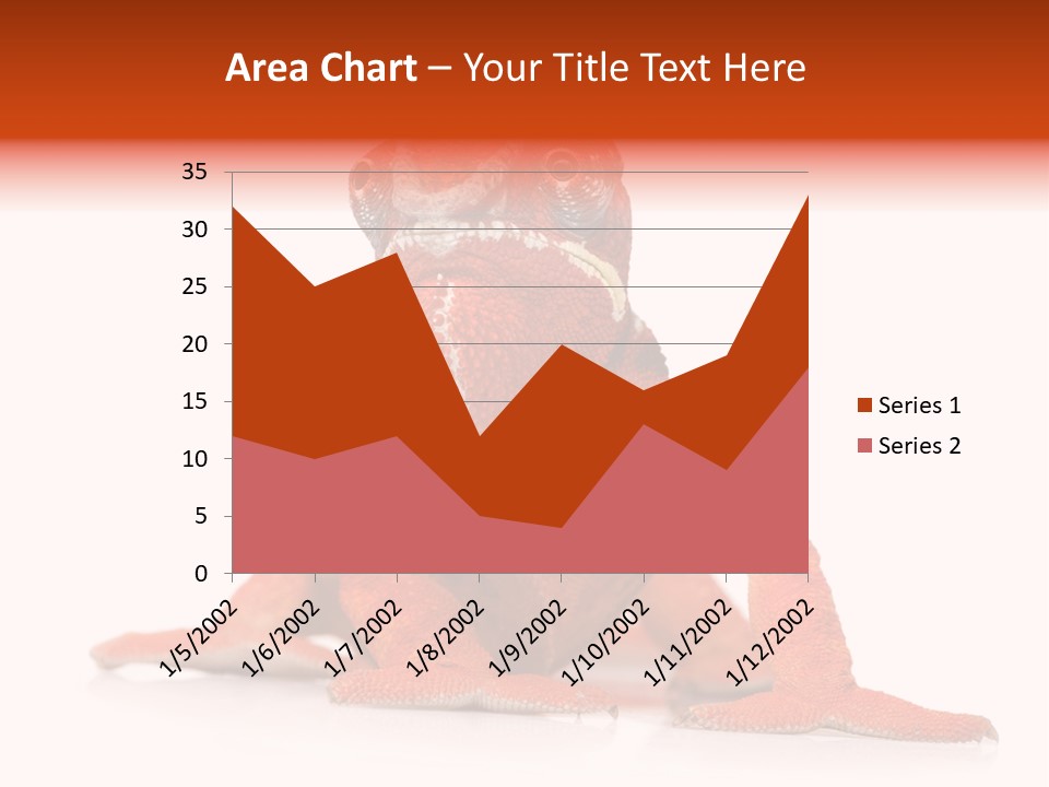 Endangered Chameleon Furcifer Pardalis Gazing PowerPoint Template