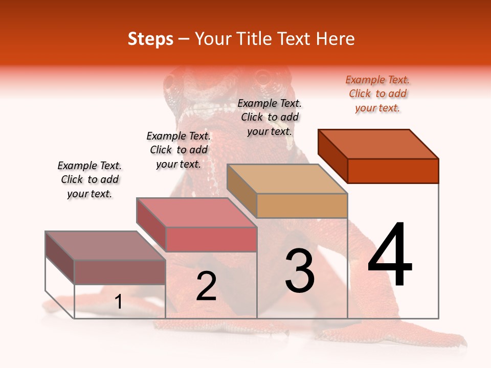 Endangered Chameleon Furcifer Pardalis Gazing PowerPoint Template