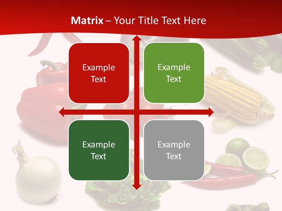 Garlic Path Lettuce PowerPoint Template