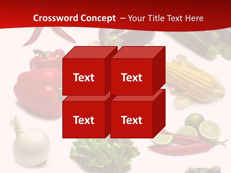 Garlic Path Lettuce PowerPoint Template