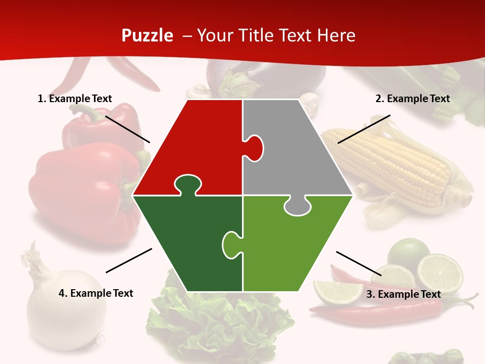 Garlic Path Lettuce PowerPoint Template