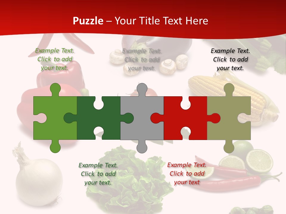 Garlic Path Lettuce PowerPoint Template