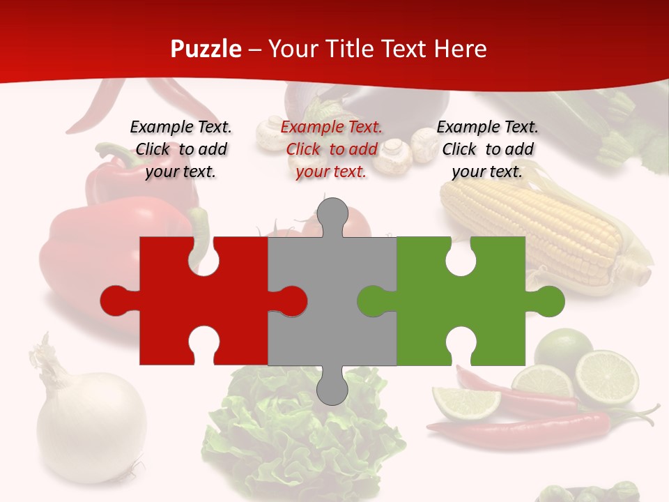 Garlic Path Lettuce PowerPoint Template