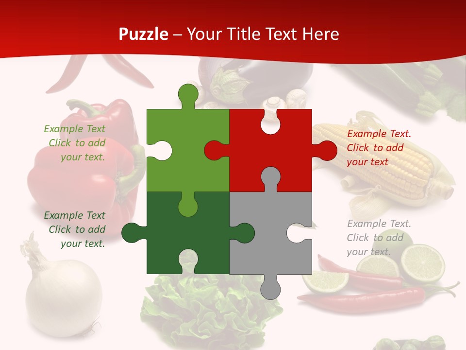Garlic Path Lettuce PowerPoint Template