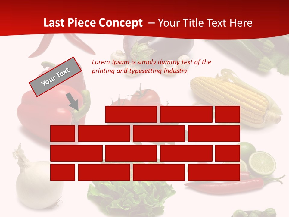 Garlic Path Lettuce PowerPoint Template