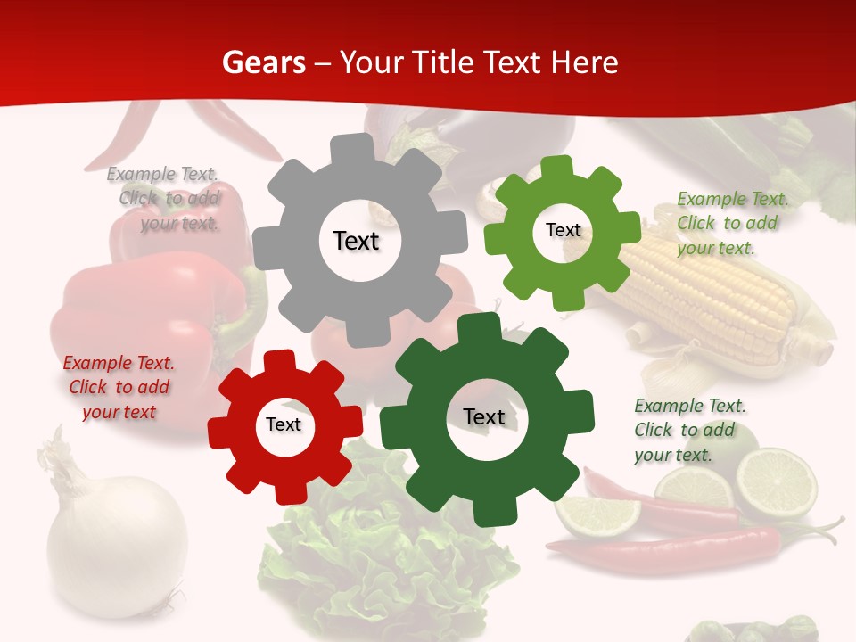 Garlic Path Lettuce PowerPoint Template