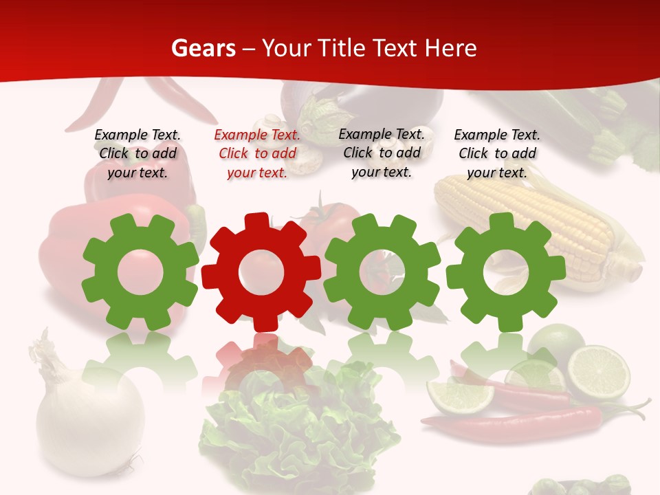 Garlic Path Lettuce PowerPoint Template