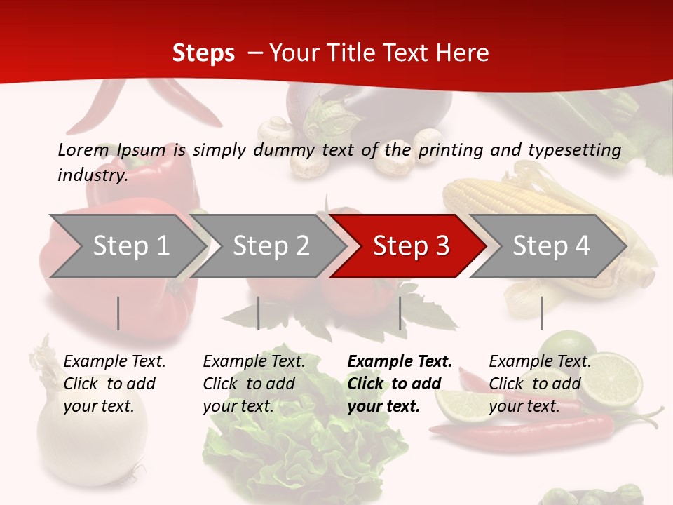 Garlic Path Lettuce PowerPoint Template