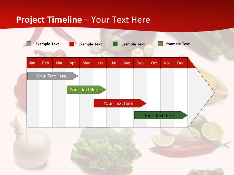 Garlic Path Lettuce PowerPoint Template